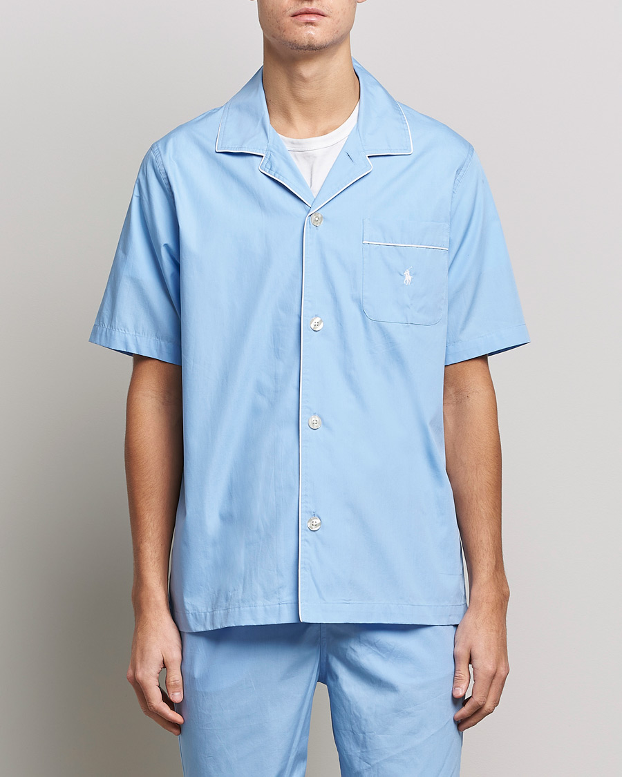 Herre | Gaver | Polo Ralph Lauren | Cotton Short Pyajama Set Solid Austin Blue