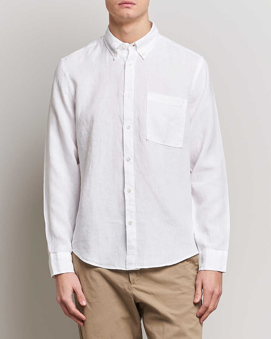Herre | Klær | NN07 | Arne Linen Shirt White
