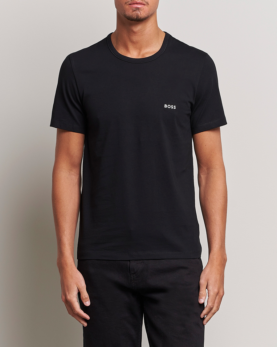 Herre | T-Shirts | BOSS BLACK | 3-Pack Crew Neck T-Shirt Navy/Blue/Black