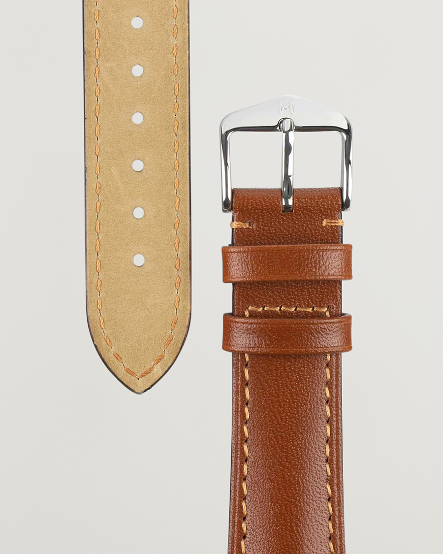 Herre | Klokkeremmer | HIRSCH | Siena Tuscan Leather Watch Strap Golden Brown