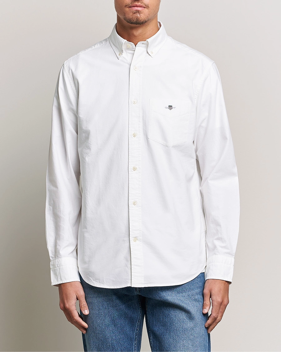 Herre | Klær | GANT | Regular Fit Oxford Shirt White