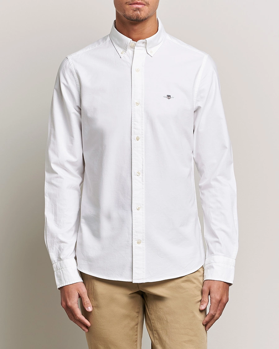 Herre |  | GANT | Slim Fit Oxford Shirt White