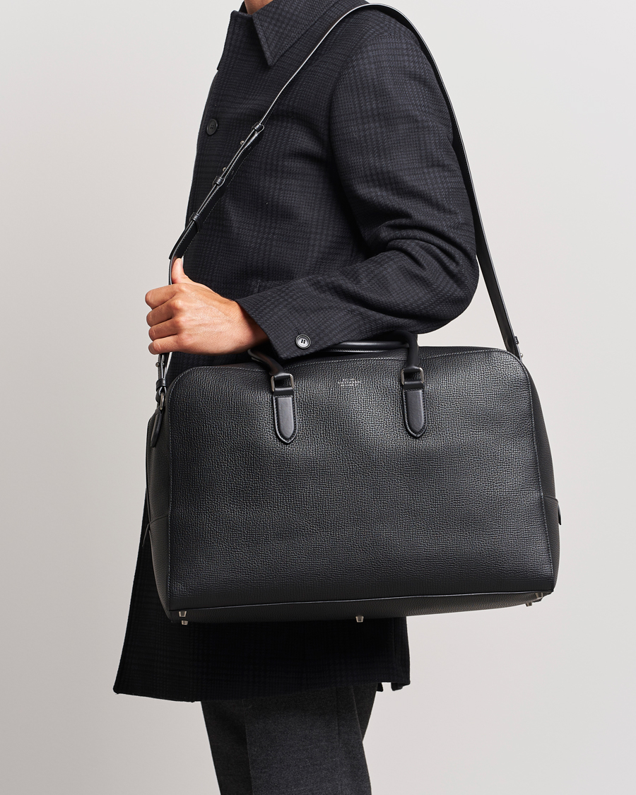 Herre | Kofferter | Smythson | Ludlow Soft Travel Bag Black