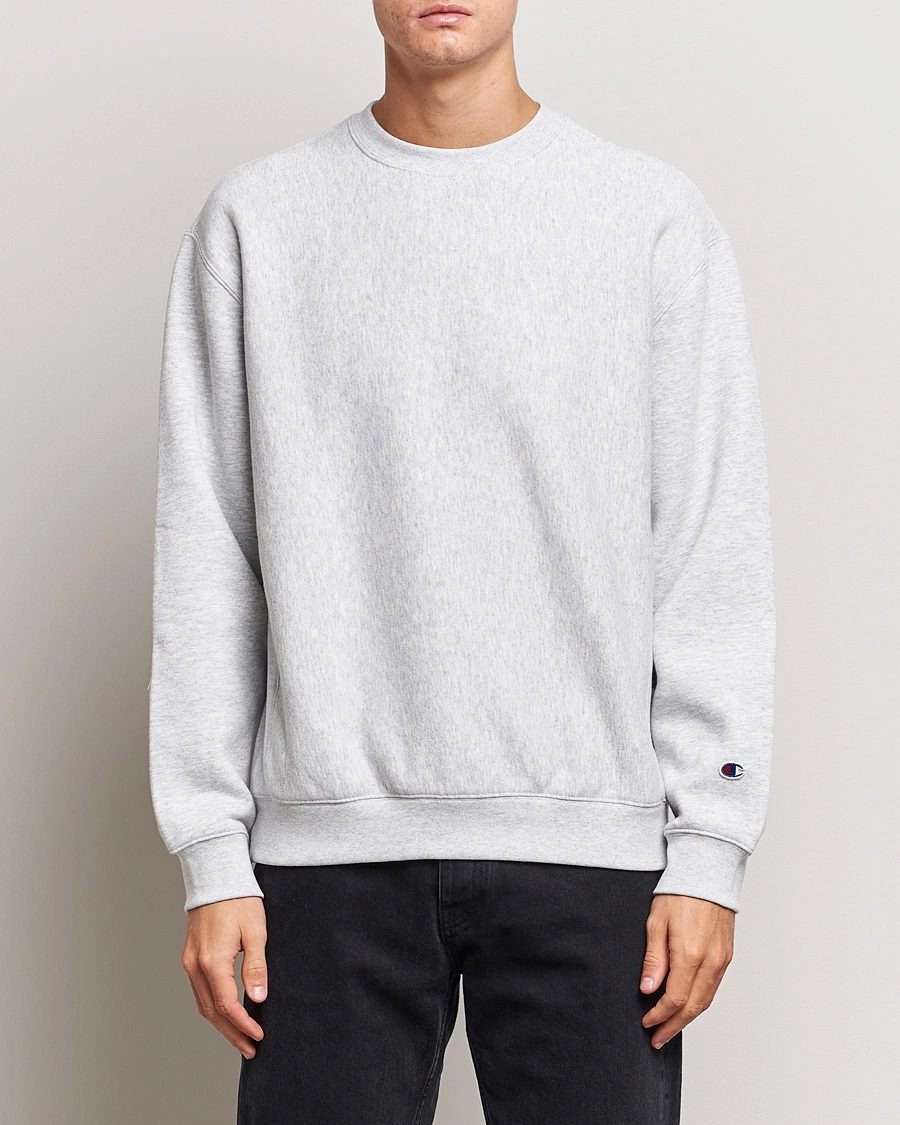 Herre | Sweatshirts | Champion | Reverse Weave Soft Fleece Sweatshirt Grey Melange