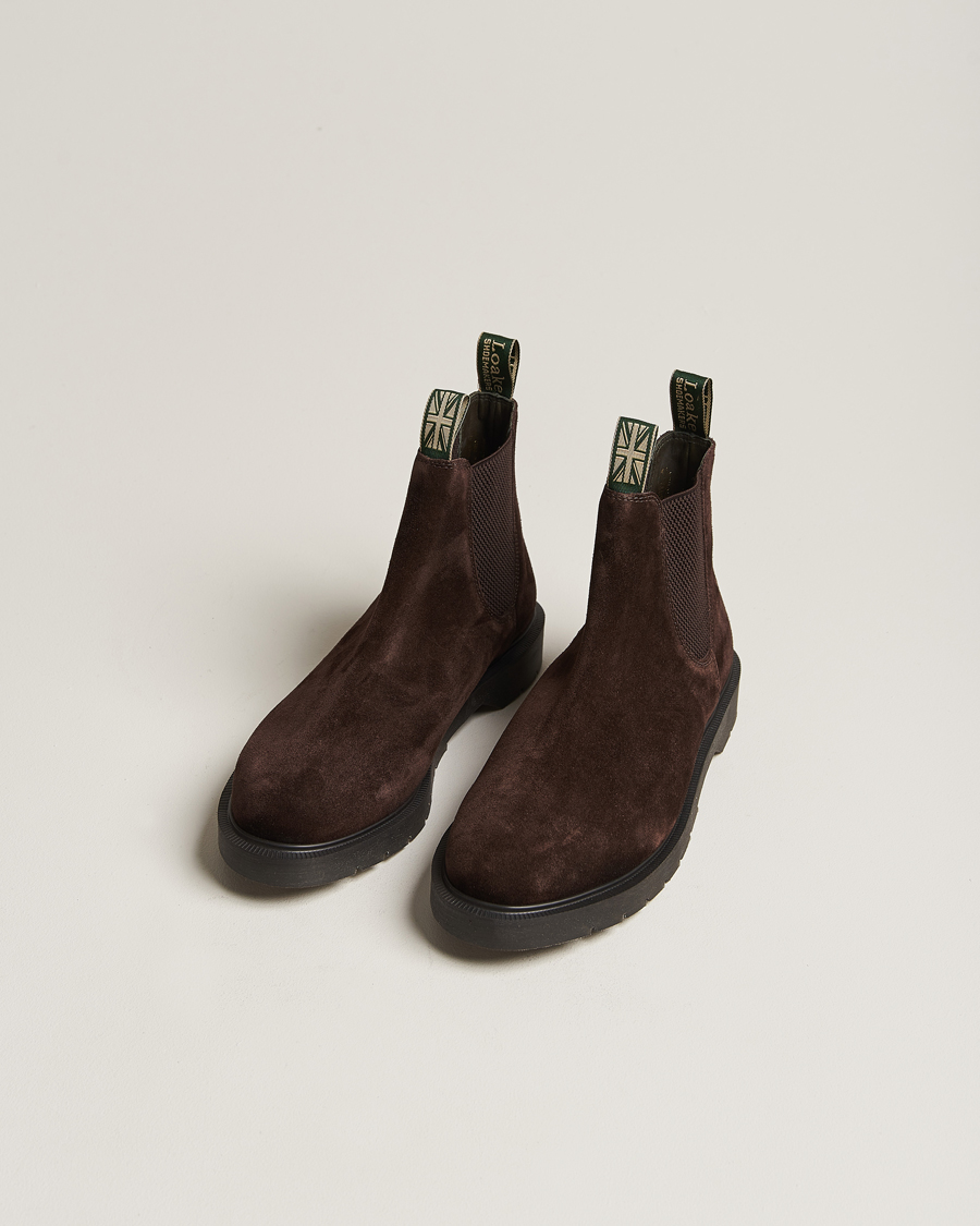 Herre | Chelsea boots | Loake 1880 | Mccauley Heat Sealed Chelsea Brown Suede
