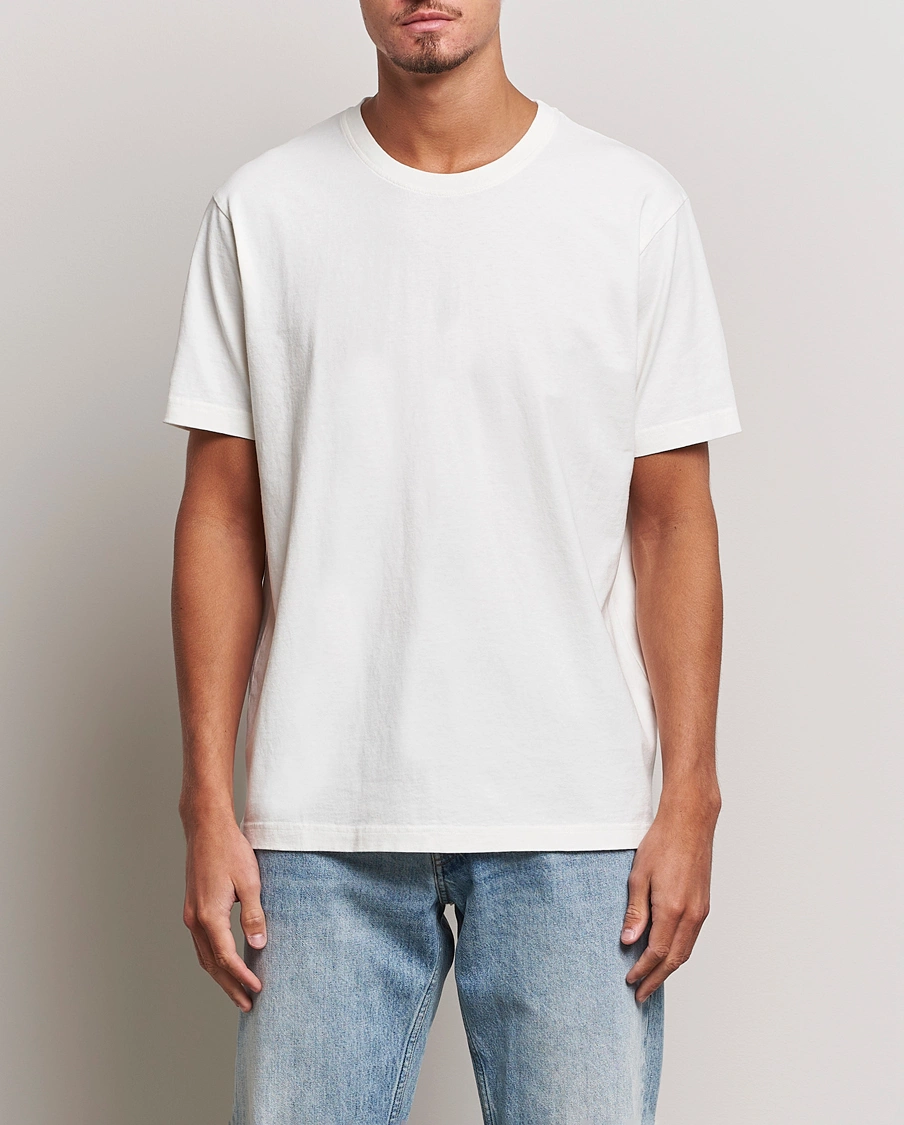 Herre | Klær | Nudie Jeans | Uno Everyday Crew Neck T-Shirt Chalk White