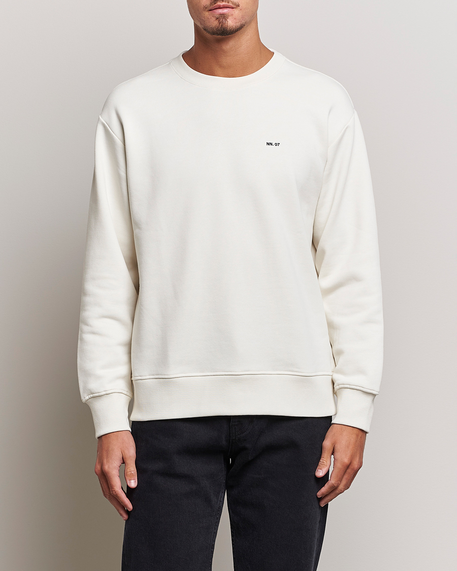 Herre | Sweatshirts | NN07 | Briggs Logo Crew Neck Sweatshirt Off White