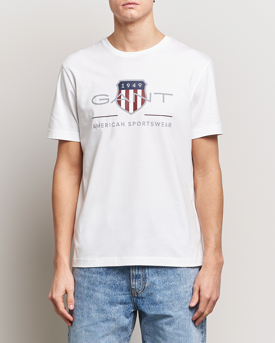 Herre | Klær | GANT | Archive Shield Logo T-Shirt White