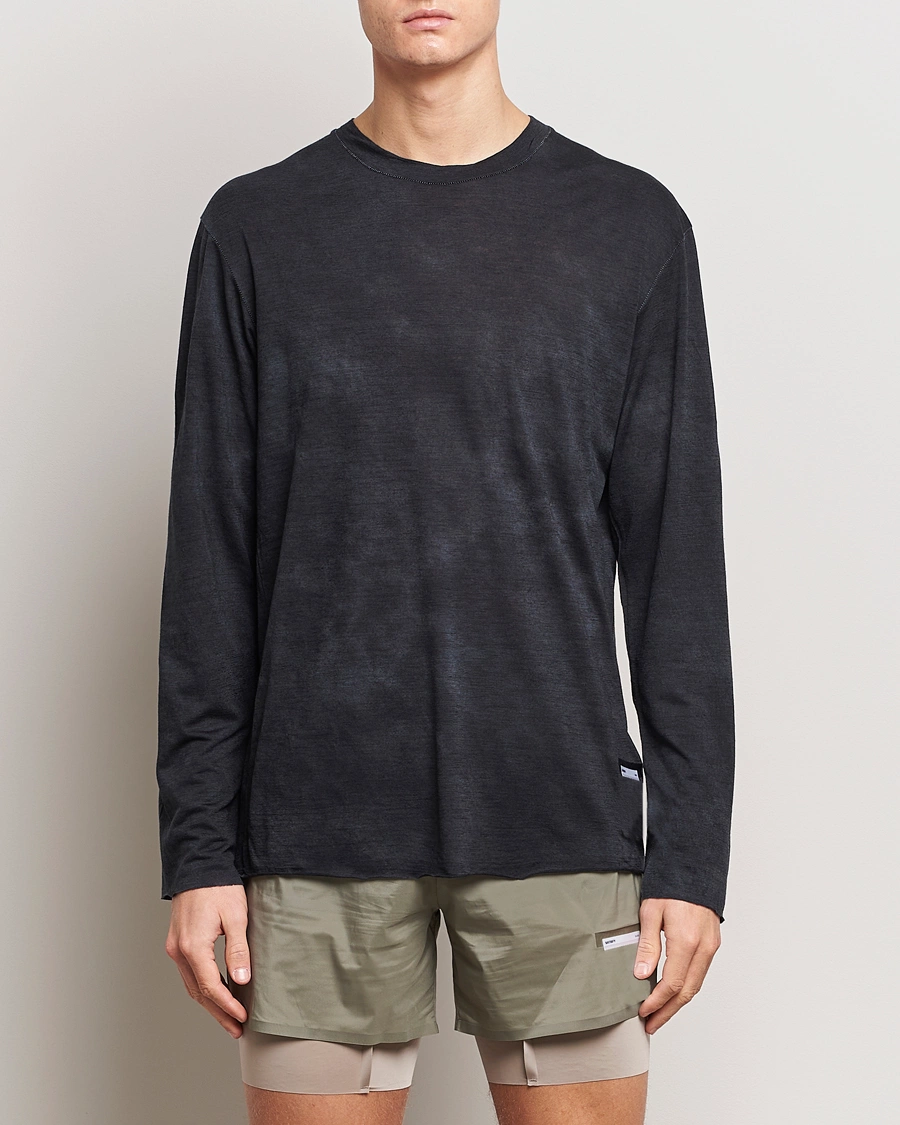 Herre | Klær | Satisfy | CloudMerino Long Sleeve T-Shirt Batik Black