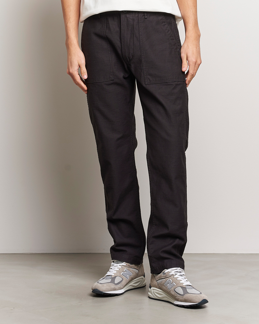 Herre |  | orSlow | Slim Fit Original Sateen Fatigue Pants Black