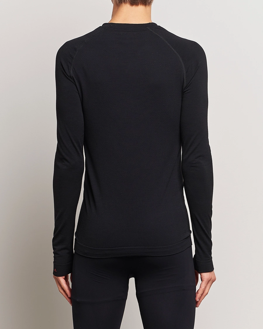 Herre | Svarte t-skjorter | Falke Sport | Falke Long Sleeve Wool Tech Light Shirt Black