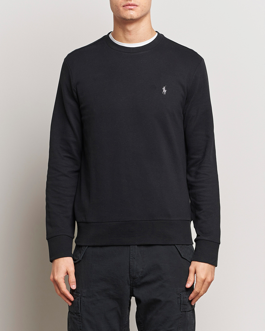 Herre | Gensere | Polo Ralph Lauren | Double Knitted Jersey Sweatshirt Black