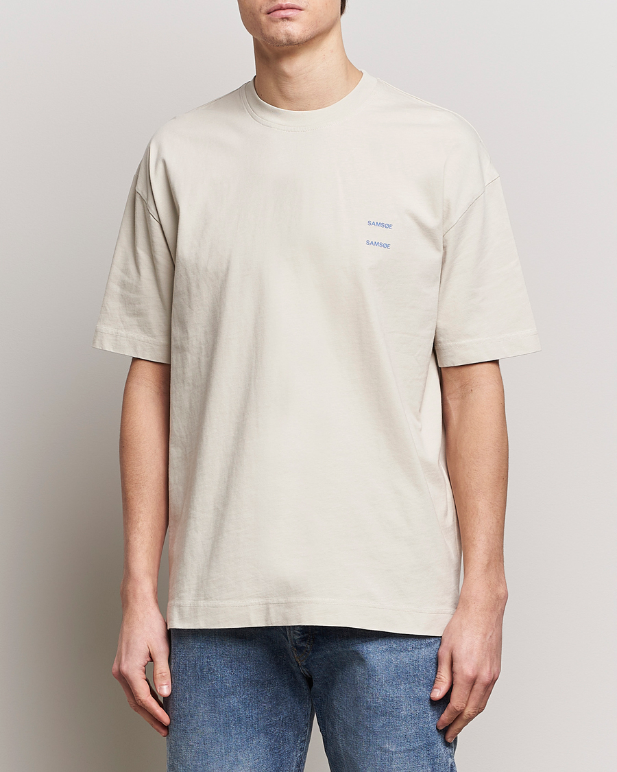Herre |  | Samsøe Samsøe | Joel Organic Cotton T-Shirt Moonstruck