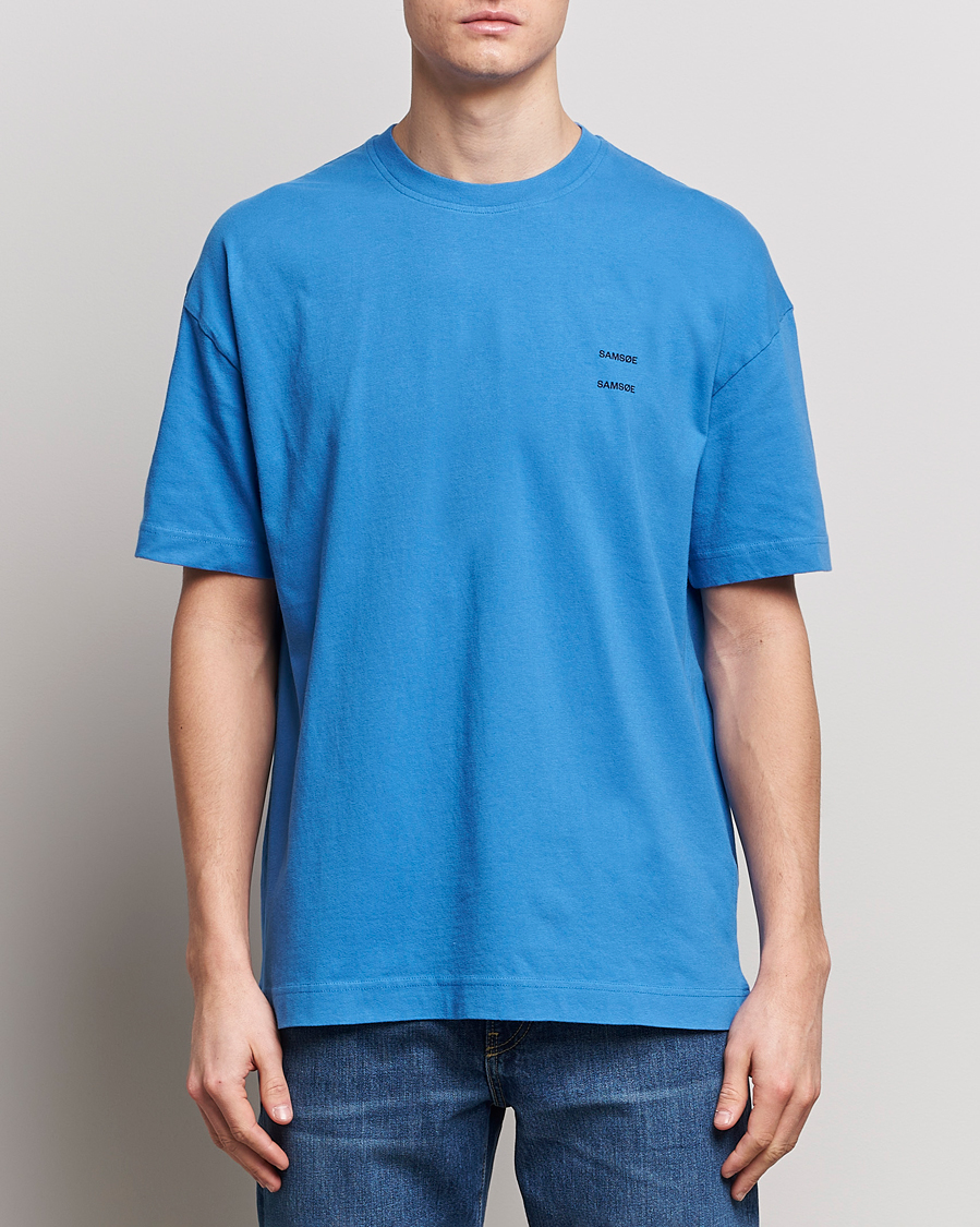 Herre |  | Samsøe Samsøe | Joel Organic Cotton T-Shirt Super Sonic