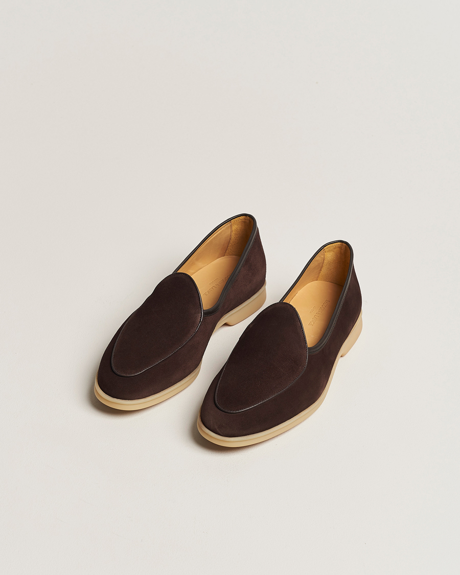 Herr |  | Baudoin & Lange | Stride Loafers Dark Brown Suede