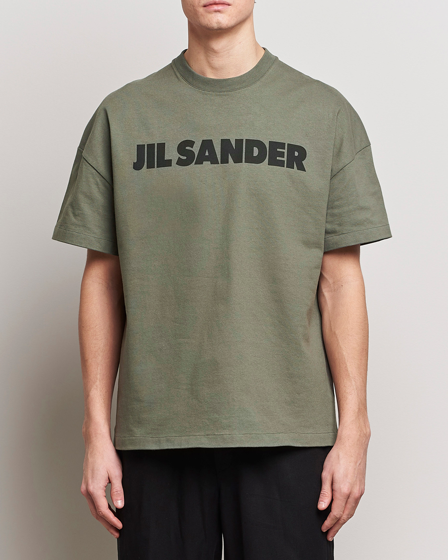 Herre | Klær | Jil Sander | Printed Logo T-Shirt Thyme Green
