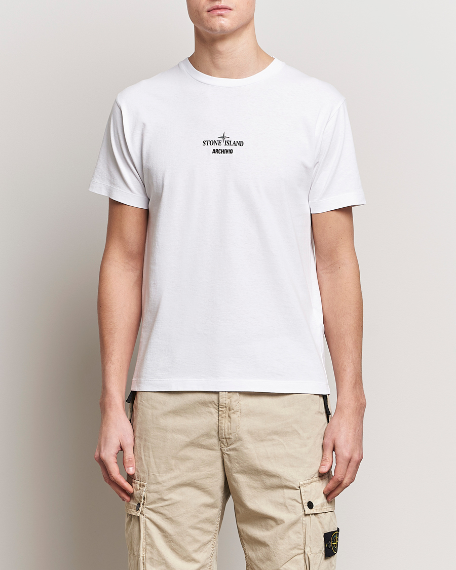 Herre | Klær | Stone Island | Archivio Print T-Shirt White