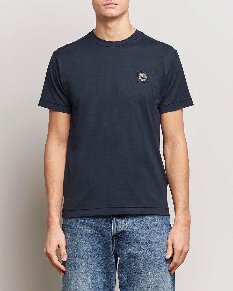 Herre | Klær | Stone Island | Garment Dyed Cotton Jersey T-Shirt Navy Blue