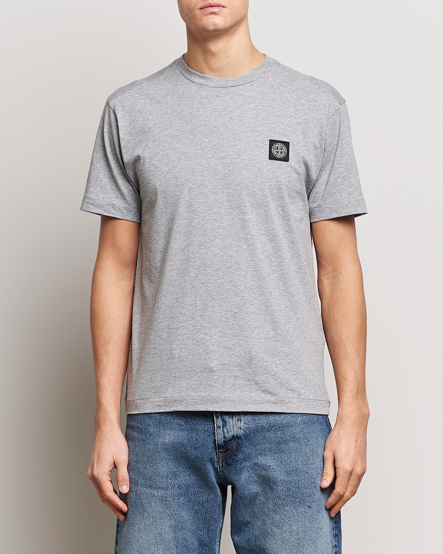 Herre | Klær | Stone Island | Garment Dyed Cotton Jersey T-Shirt Melange Grey