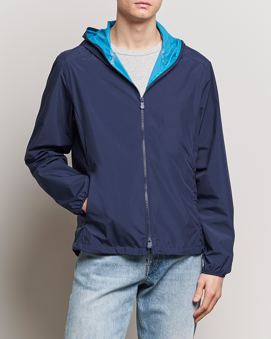 Herre | Klær | Save The Duck | Zayn Lightweight Recycled Water Repellent Jacket Navy