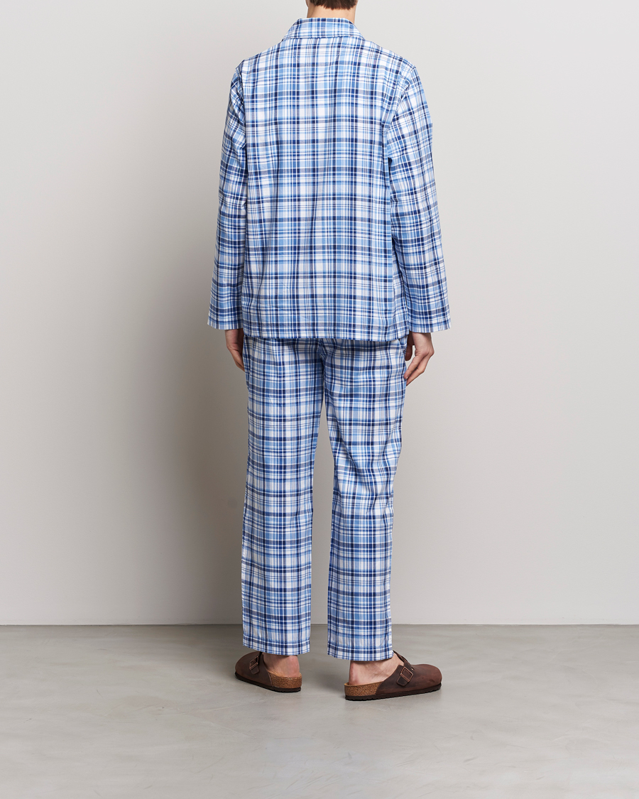 Herre | Pyjamaser | Polo Ralph Lauren | Cotton Checked Pyjama Set Blue Plaid