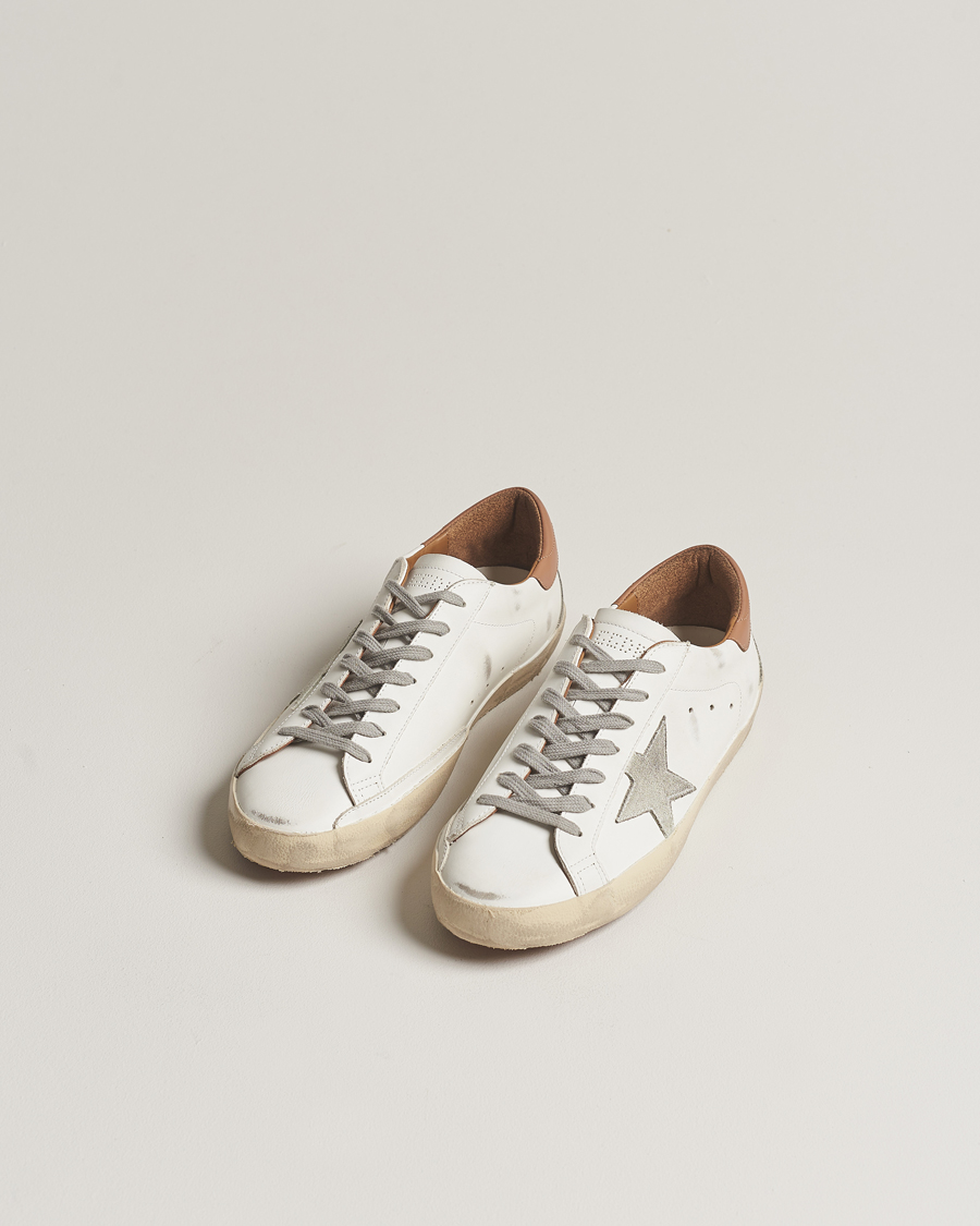 Herre |  | Golden Goose | Deluxe Brand Super-Star Sneaker White/Caramel