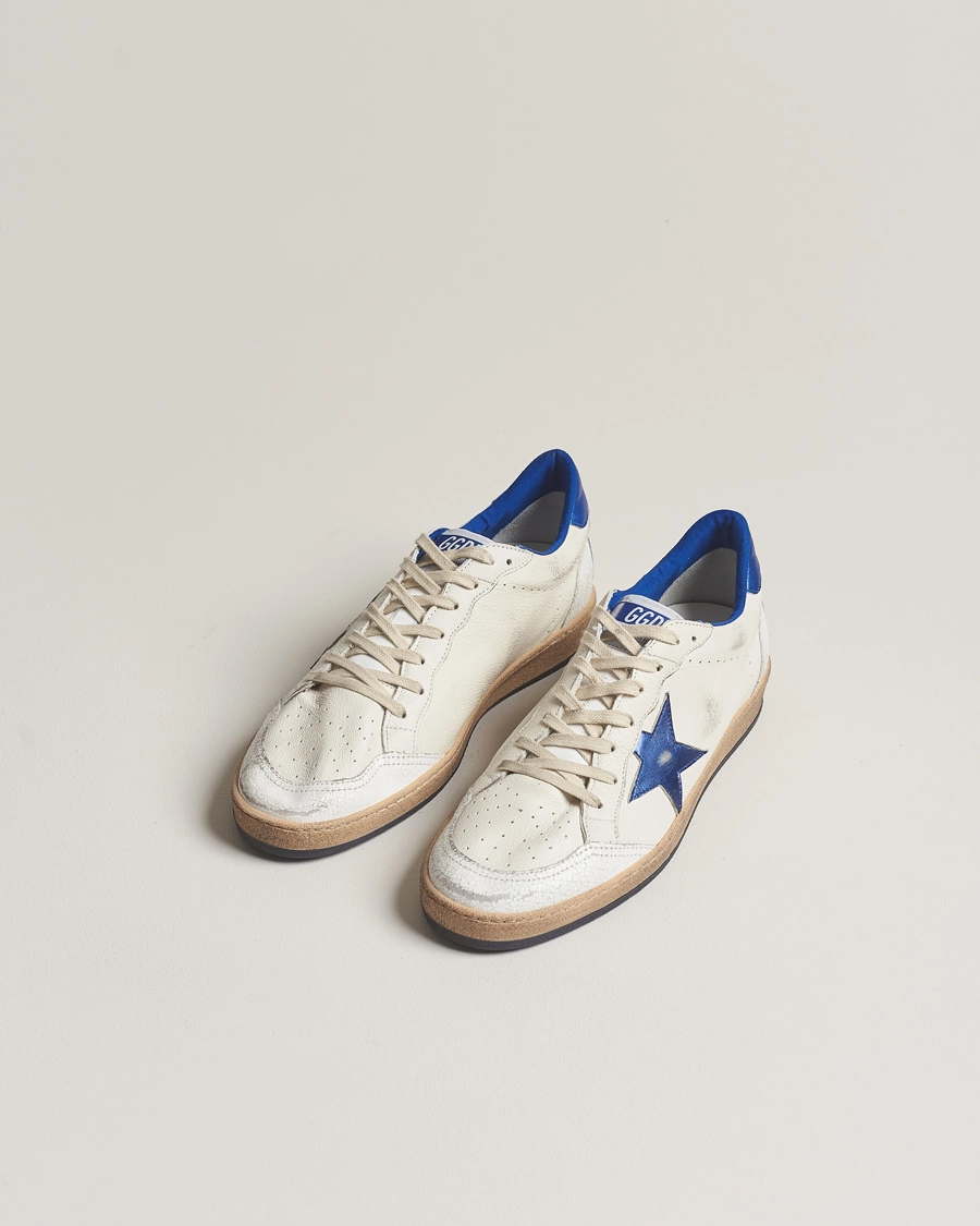 Herre | Sko | Golden Goose | Deluxe Brand Ball Star Sneakers White/Blue