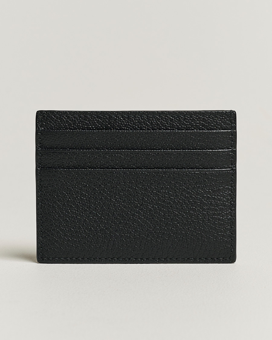 Herre | Kortholdere | Giorgio Armani | Grain Leather Card Holder Black Calf