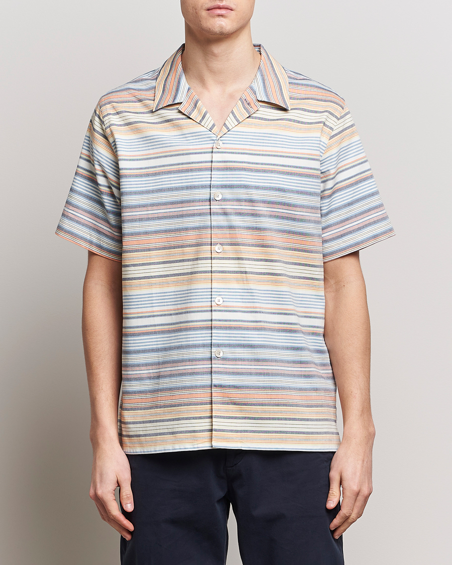 Herre | PS Paul Smith | PS Paul Smith | Striped Resort Short Sleeve Shirt Multi 