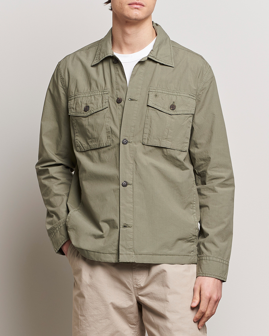 Herre |  | Morris | Harrison Cotton Shirt Jacket Green