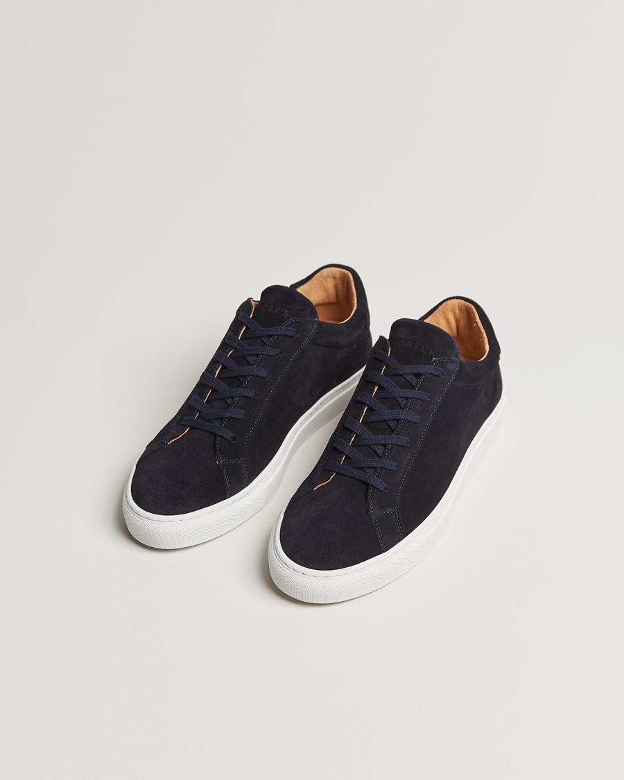 Herre |  | A Day\'s March | Suede Marching Sneaker Navy