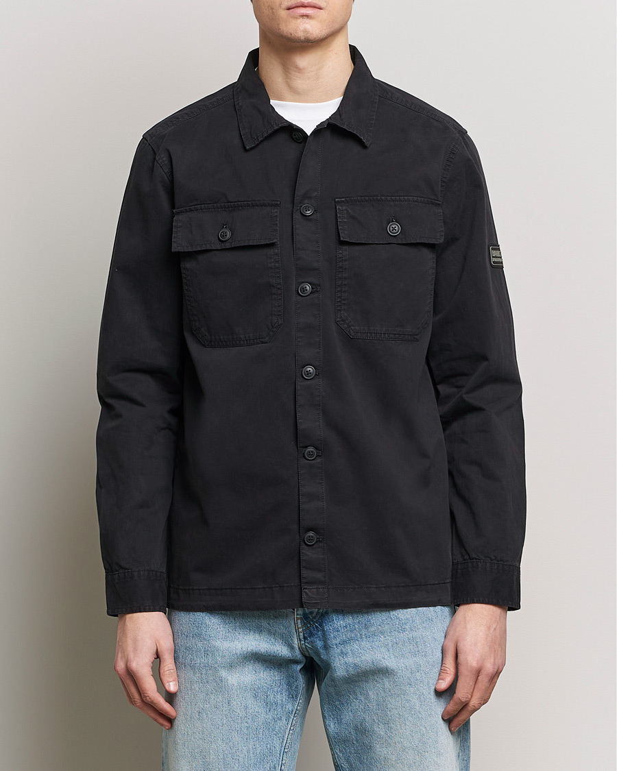 Herre | Overshirts | Barbour International | Adey Cotton Pocket Overshirt Black
