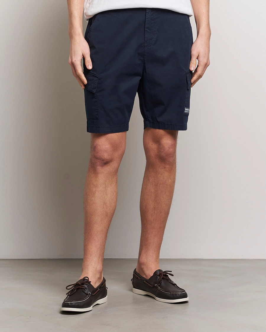 Herr | Shorts | Barbour International | Parson Cotton Shorts Navy
