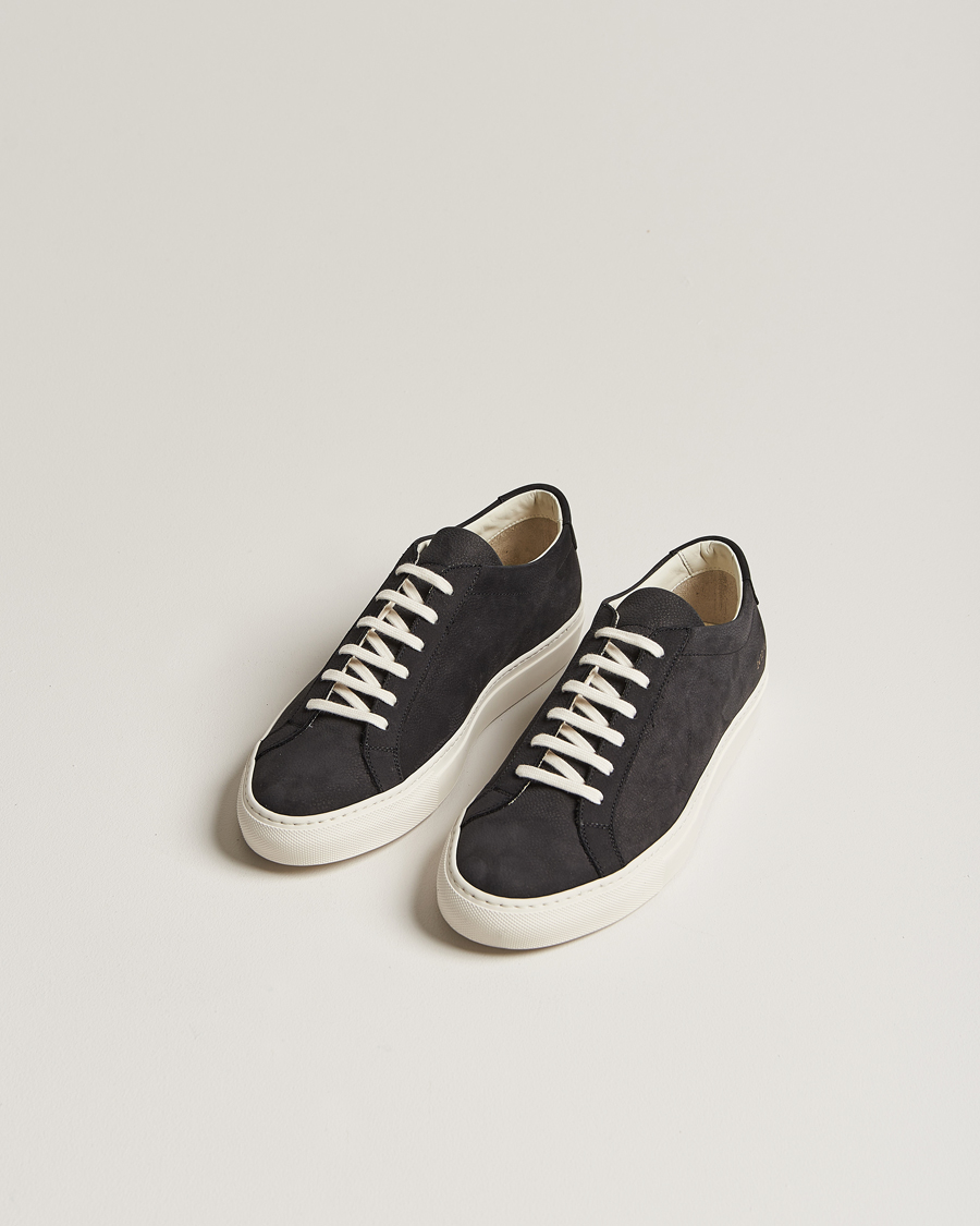 Herre | Common Projects | Common Projects | Original Achilles Pebbled Nubuck Sneaker Black