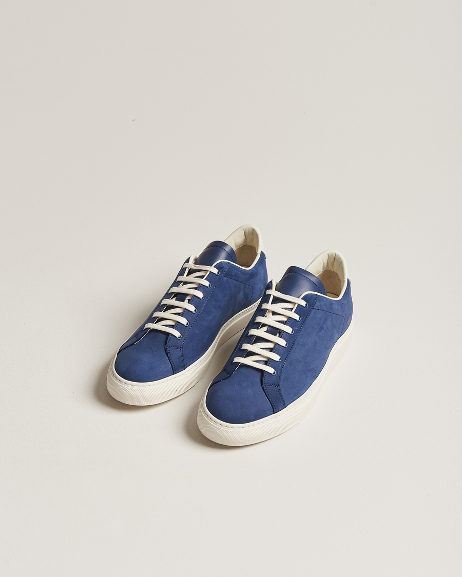Herre | Sko | Common Projects | Retro Pebbled Nappa Leather Sneaker Blue/White