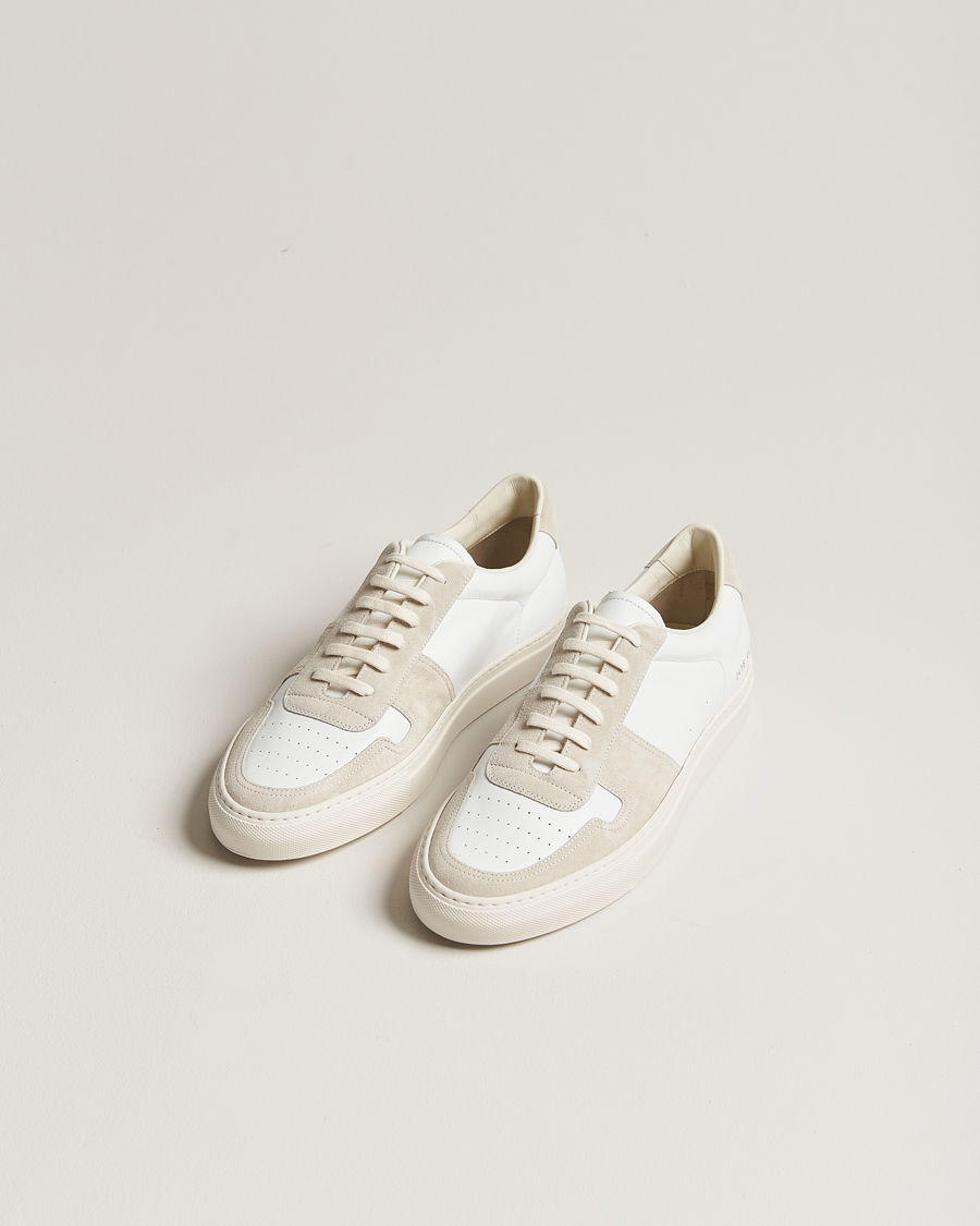 Herre | Sko i mokka | Common Projects | B Ball Duo Leather Sneaker Off White/Beige
