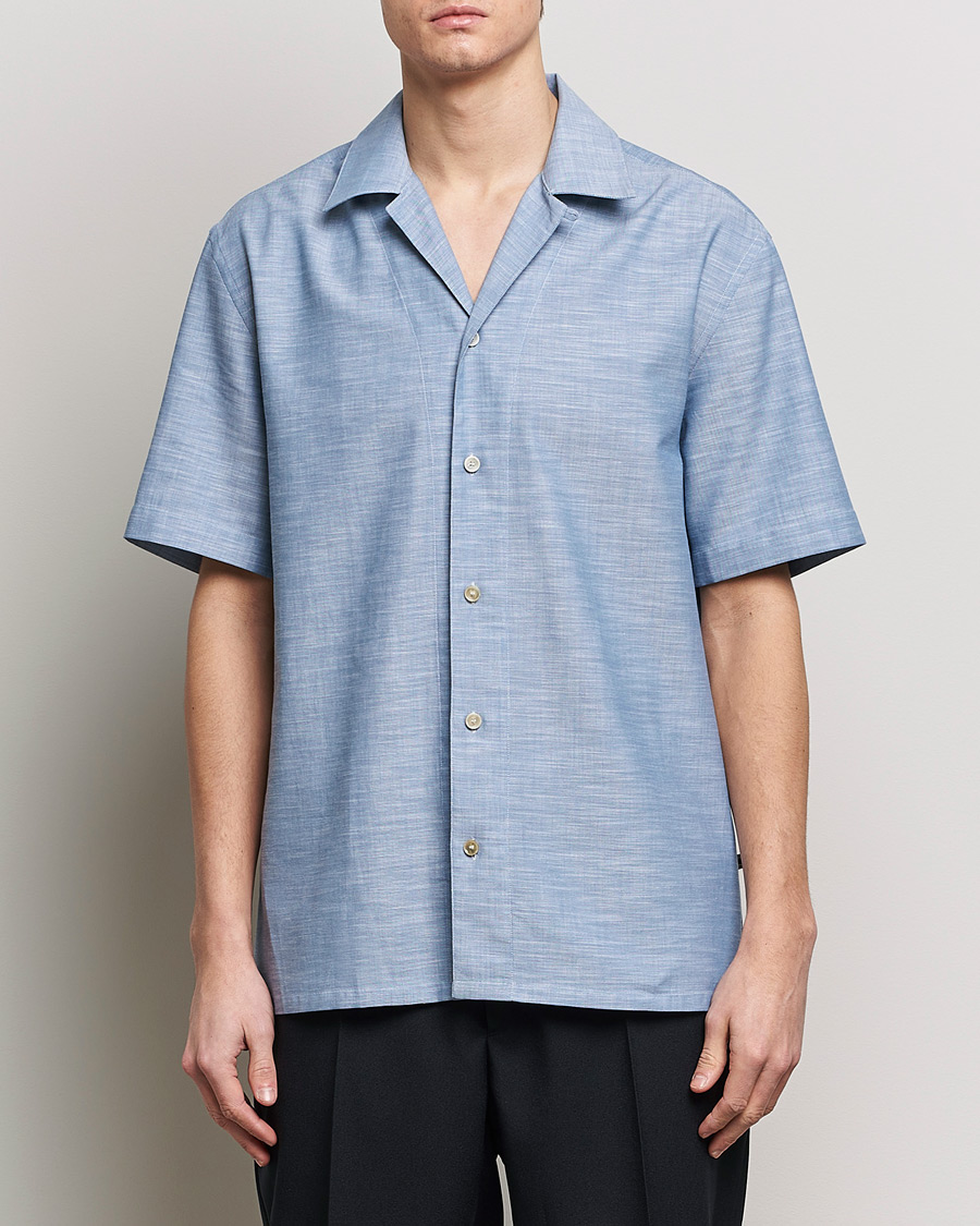 Herre | Klær | Brioni | Cotton Cuban Shirt Light Blue