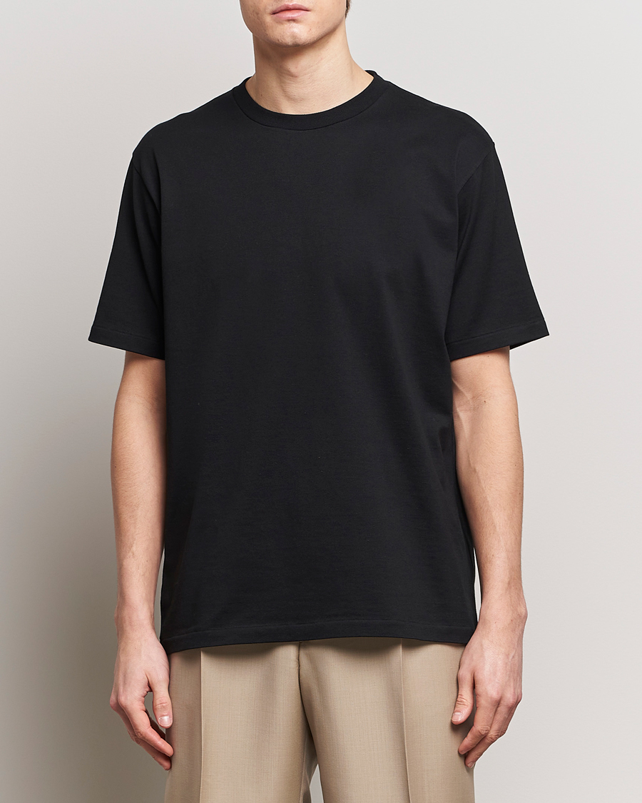 Herre | T-Shirts | Auralee | Luster Plating T-Shirt Black