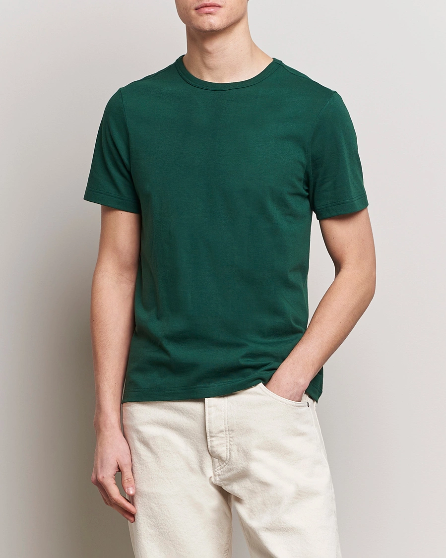 Herre | Klær | Merz b. Schwanen | 1950s Classic Loopwheeled T-Shirt Classic Green