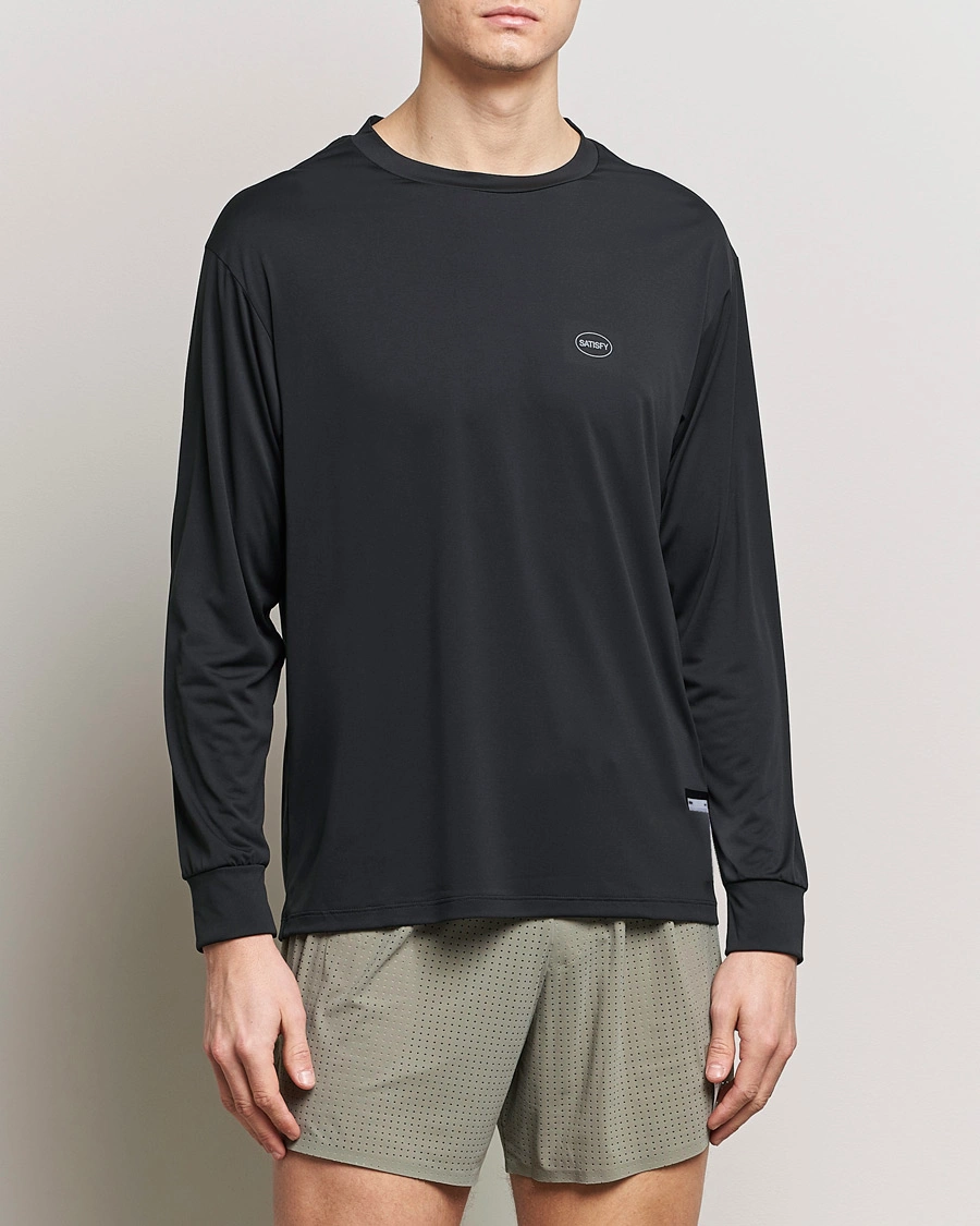 Herre | Klær | Satisfy | AuraLite Long Sleeve T-Shirt Black
