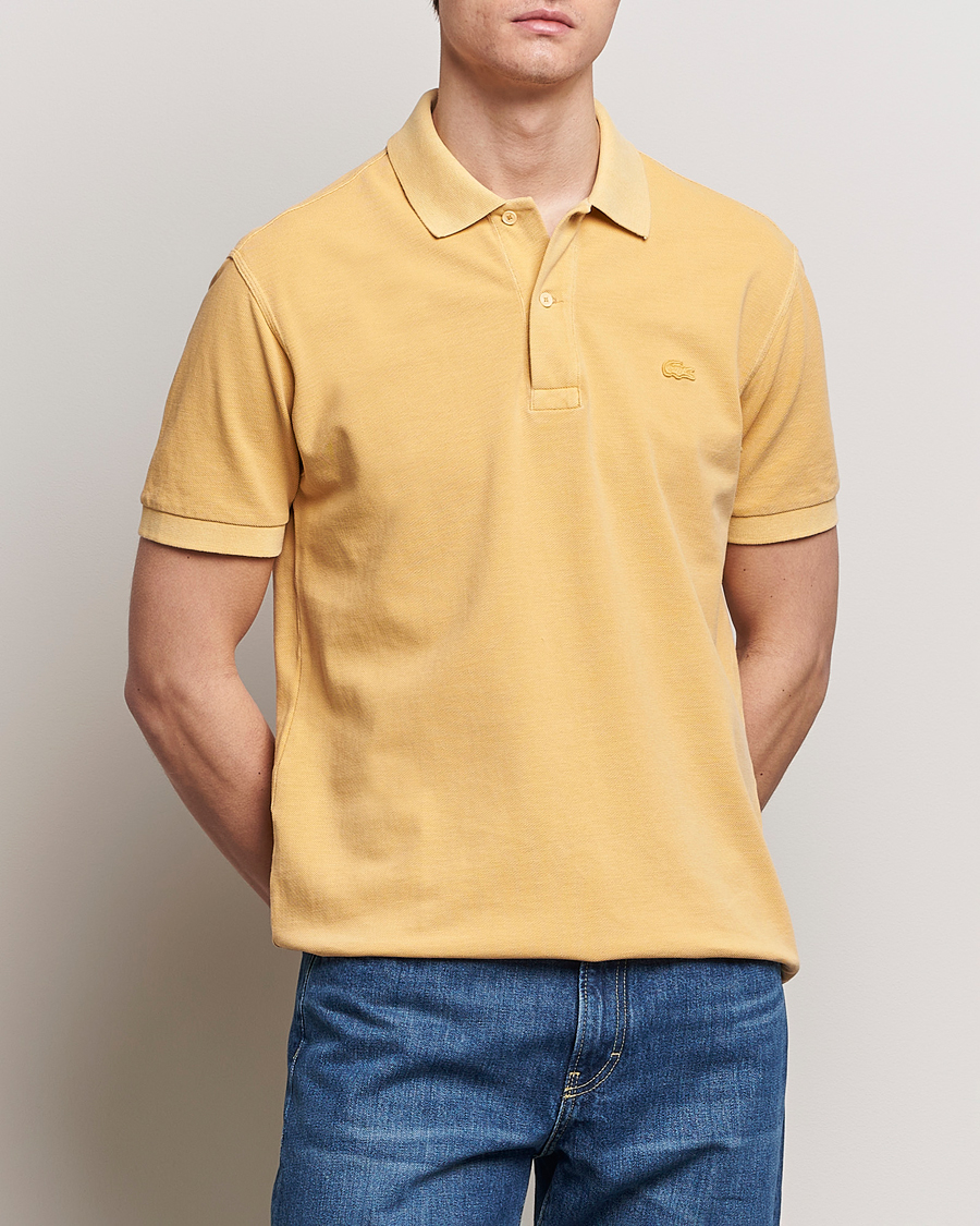 Herre | Lacoste | Lacoste | Classic Fit Natural Dyed Tonal Polo Golden Haze