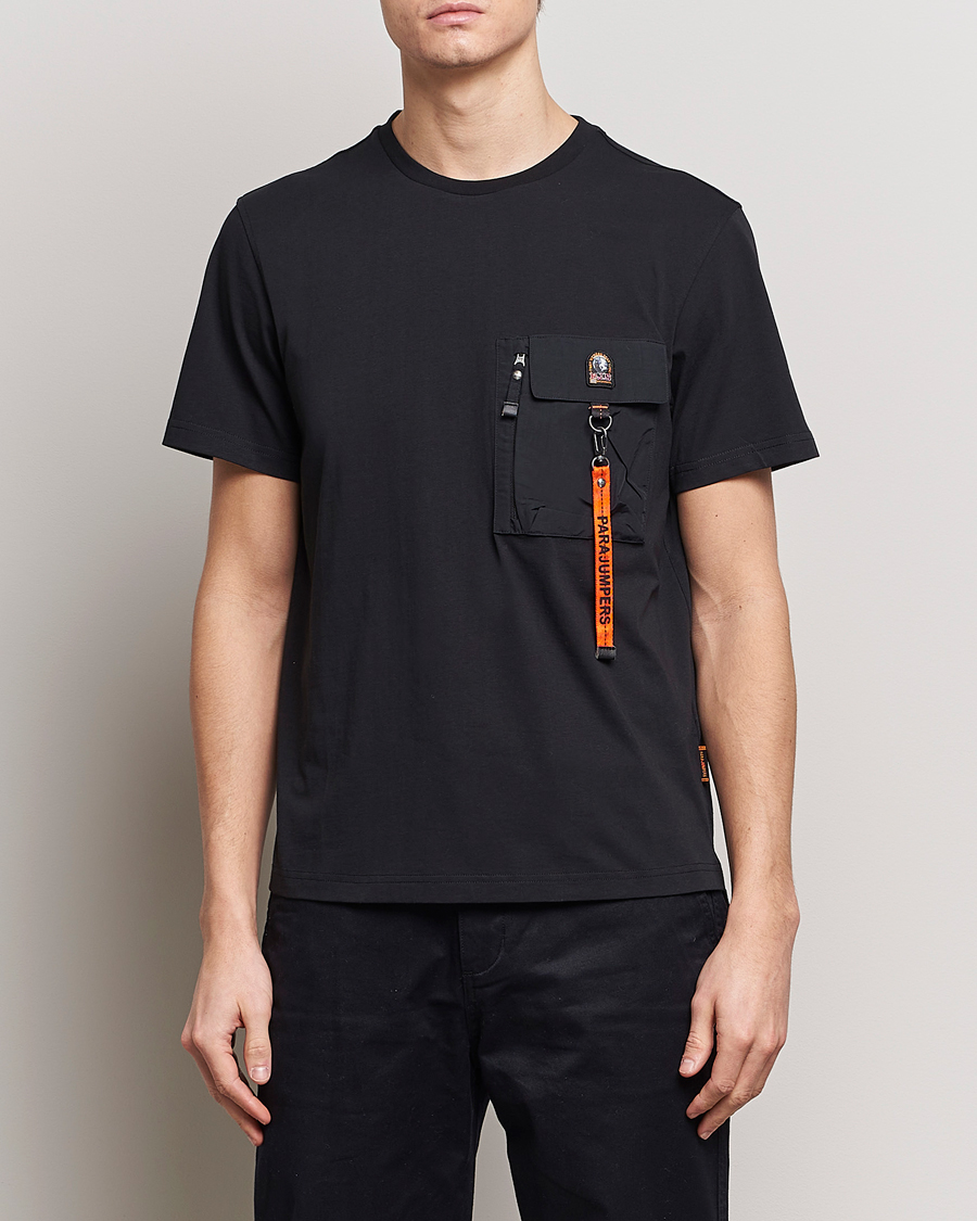 Herre | Kortermede t-shirts | Parajumpers | Mojave Pocket Crew Neck T-Shirt Black