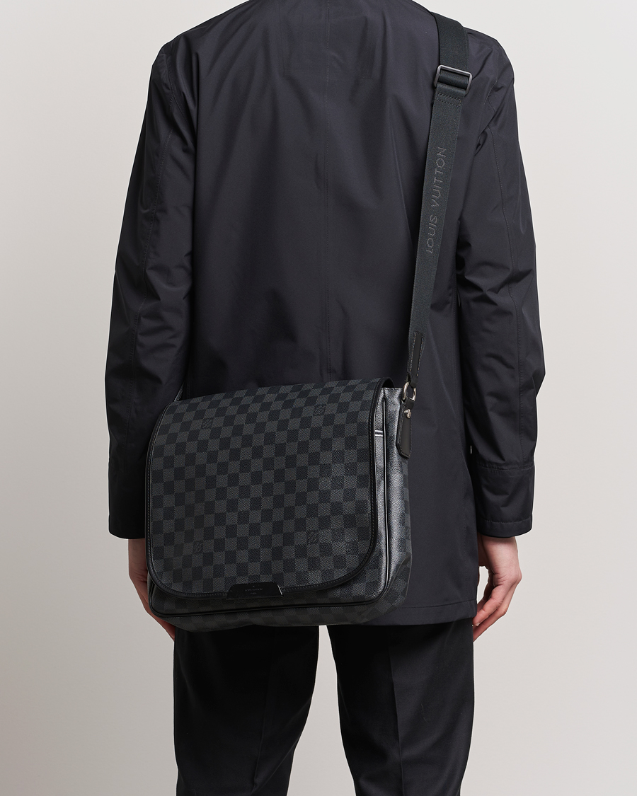 Herre | Assesoarer | Louis Vuitton Pre-Owned | Daniel MM Satchel Leather Bag Damier Graphite