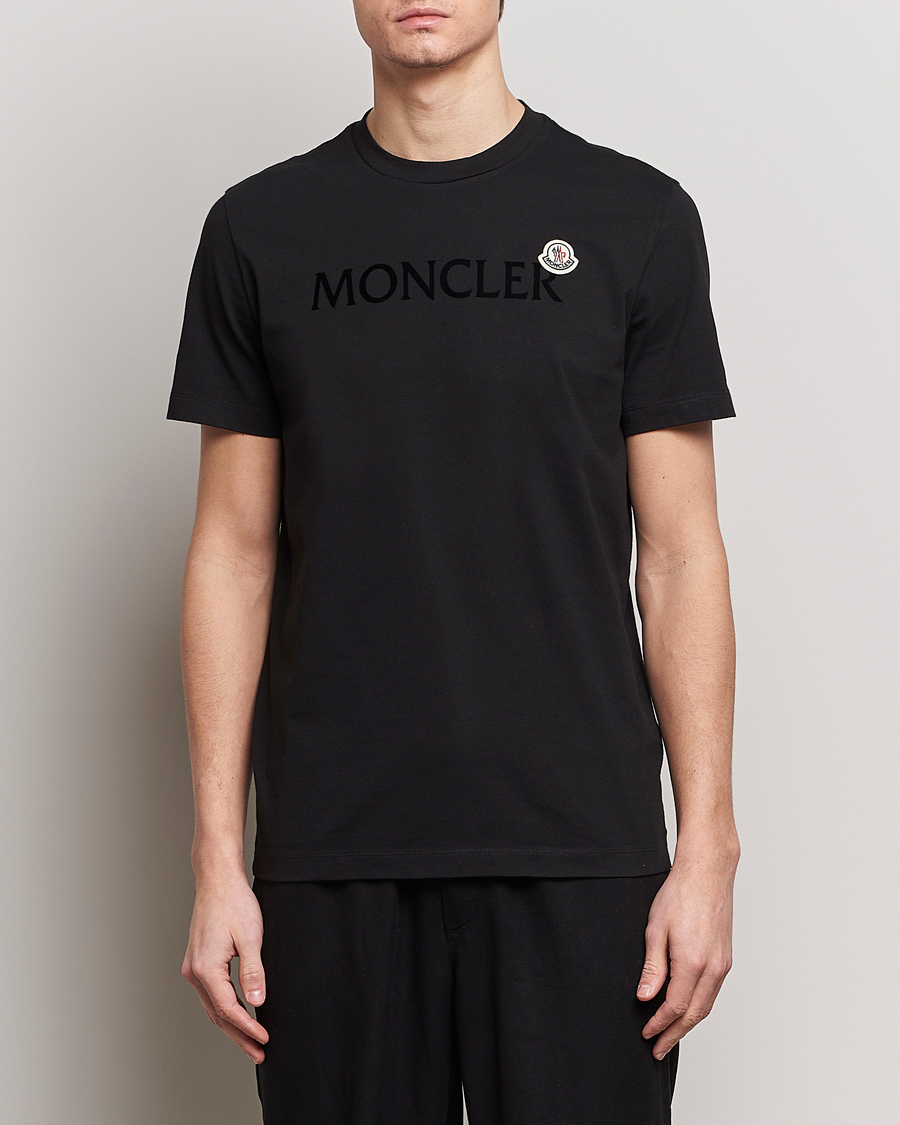 Herre | Svarte t-skjorter | Moncler | Lettering Logo T-Shirt Black