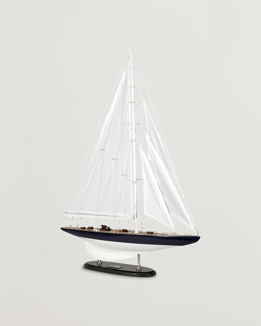 Herre | Pyntegjenstander | Authentic Models | J-Yacht Rainbow 1934 Black/White