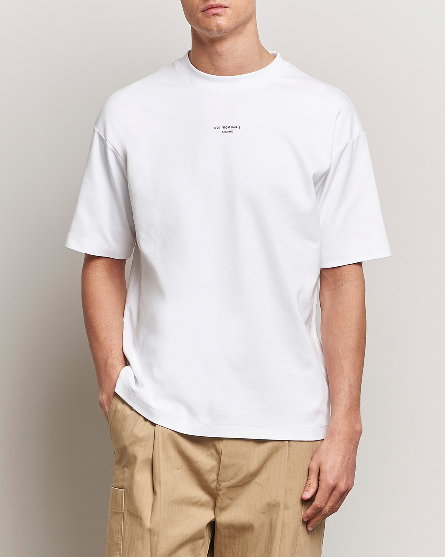 Herre | Kortermede t-shirts | Drôle de Monsieur | Classic Slogan T-Shirt Optic White