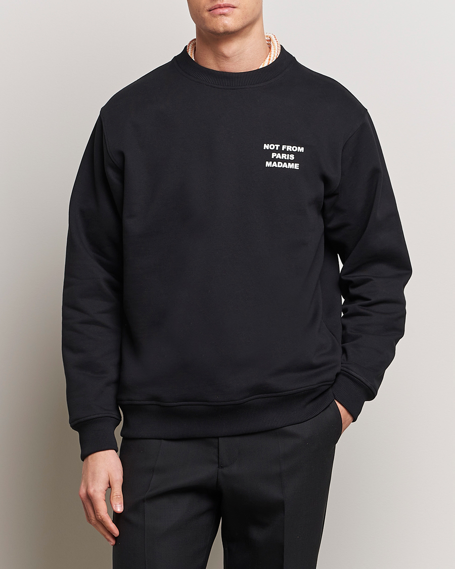 Herre | Sweatshirts | Drôle de Monsieur | Slogan Sweatshirt Black