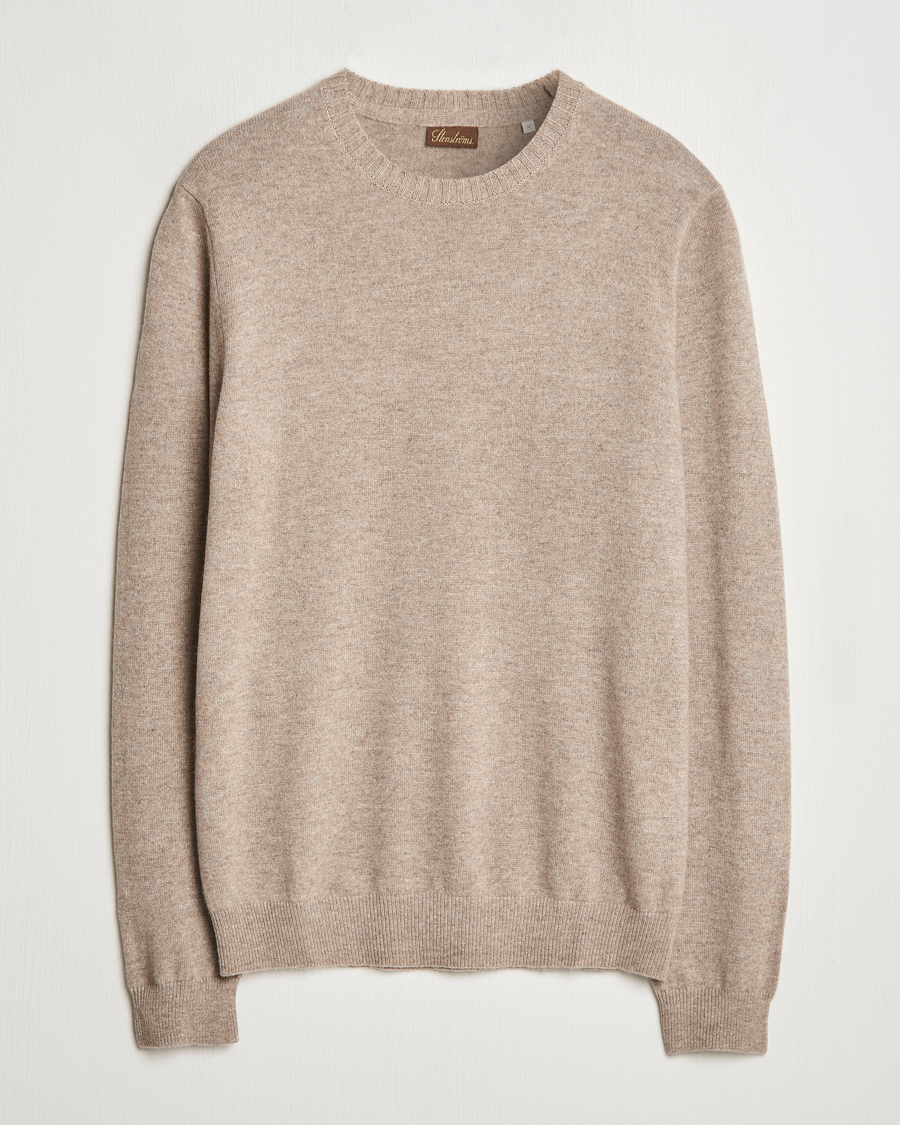 Herre | Gensere | Stenströms | Cashmere Crewneck Beige