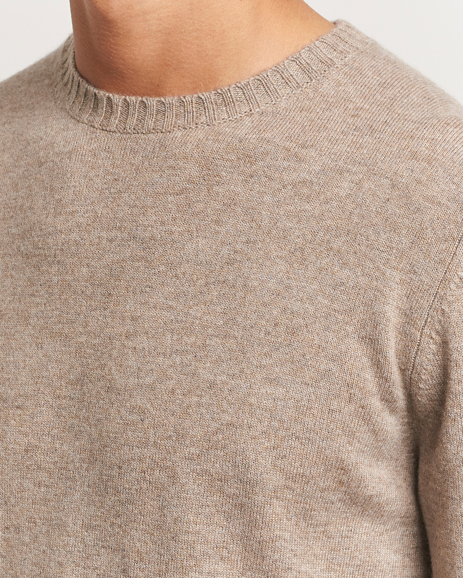 Herre | Gensere | Stenströms | Cashmere Crewneck Beige