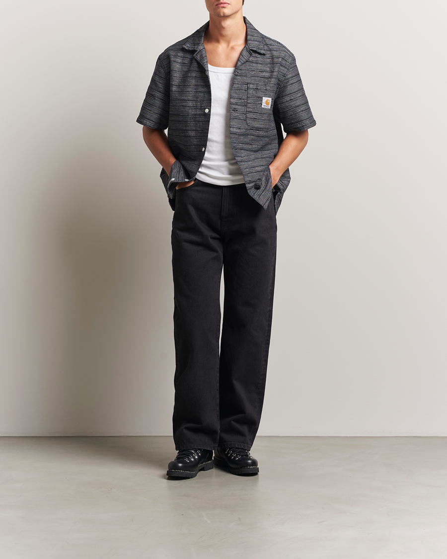 Herre | Skjorter | Carhartt WIP | Gellar Short Sleeve Shirt Black